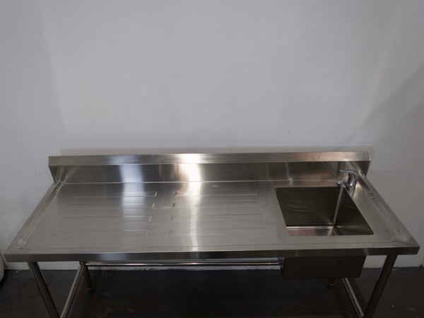 Simply Stainless SS06.1800C Stainless Steel Bench with Sink