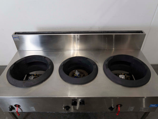 Complete WT-3 3 Hole Wok Table