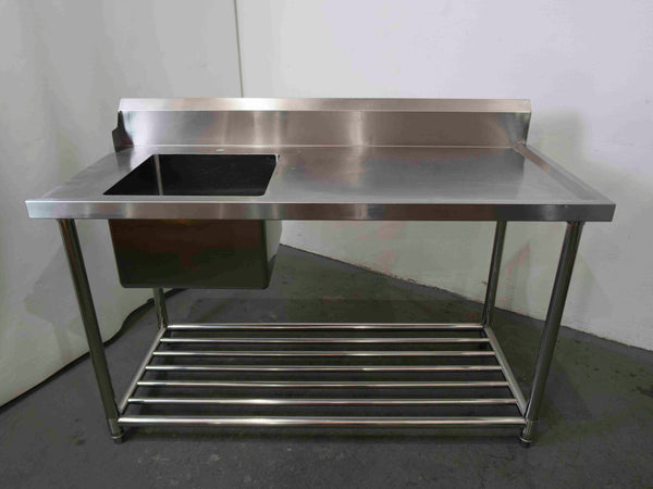 FED SSBD7-1500L/A Left Inlet Single Sink