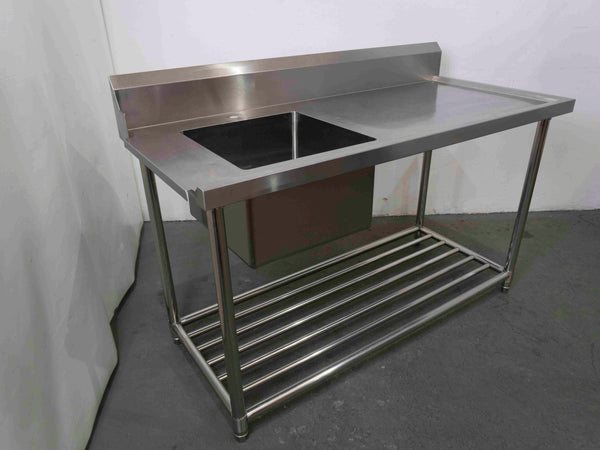 FED SSBD7-1500L/A Left Inlet Single Sink