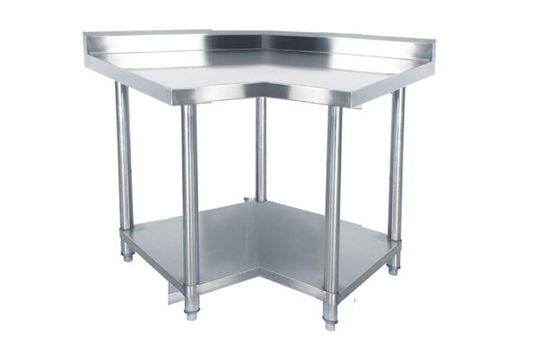 KSS 05-900L - Corner Bench With Undershelf & Splashback