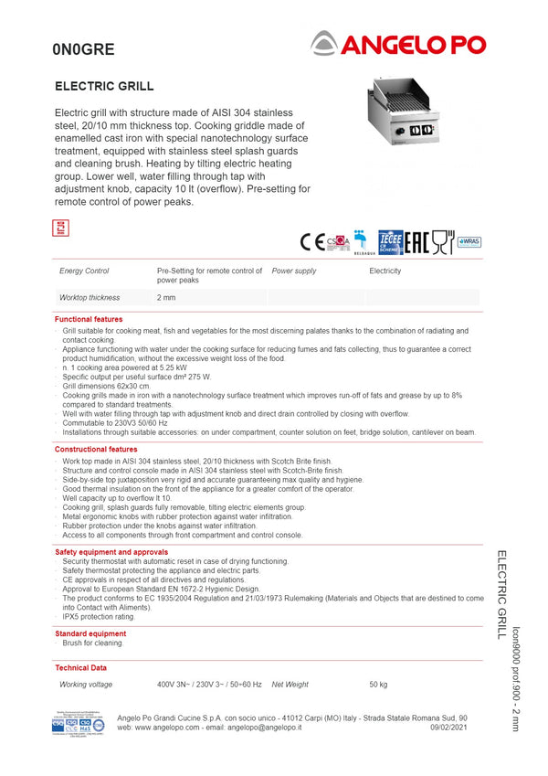 Angelo Po Icon9000 0N0GRE - Char Grill