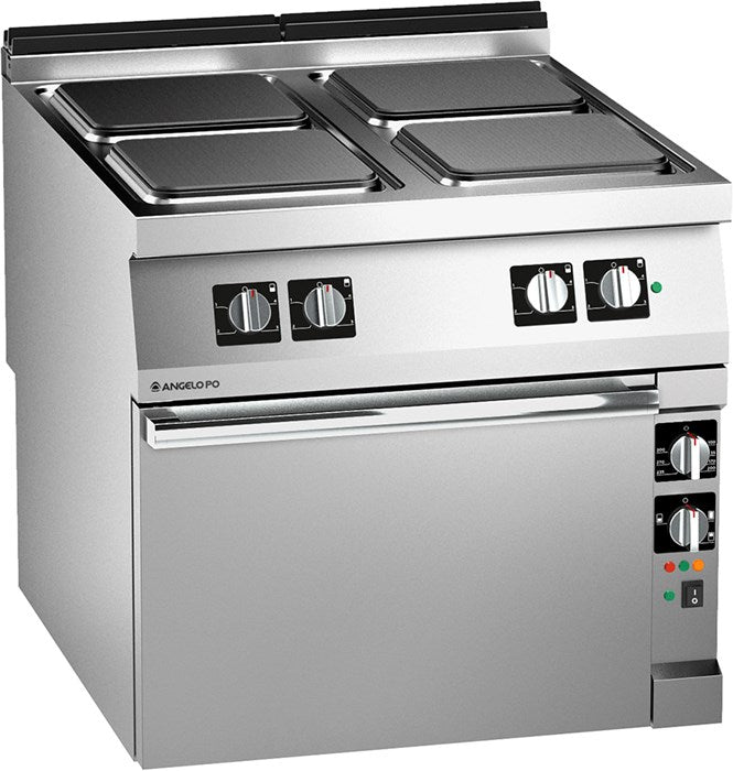 Angelo Po Icon9000 1N1PE4EV 4 Burner Range Oven SilverChef