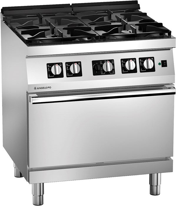 Angelo Po Icon7000 1S1FA0GV - 4 Burner Range Oven