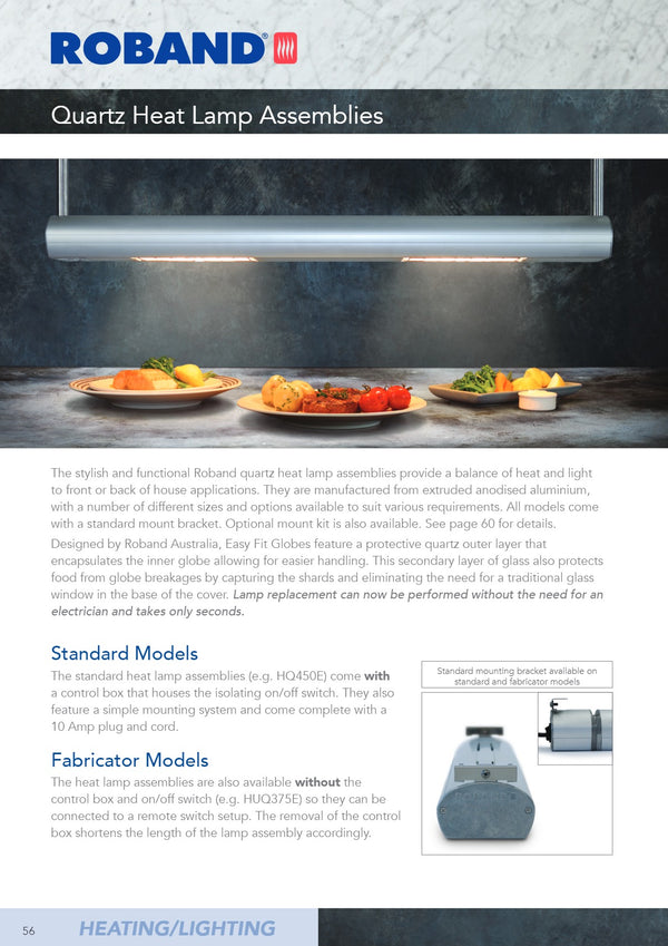 Roband HUQ375E - Quartz Heat Lamp