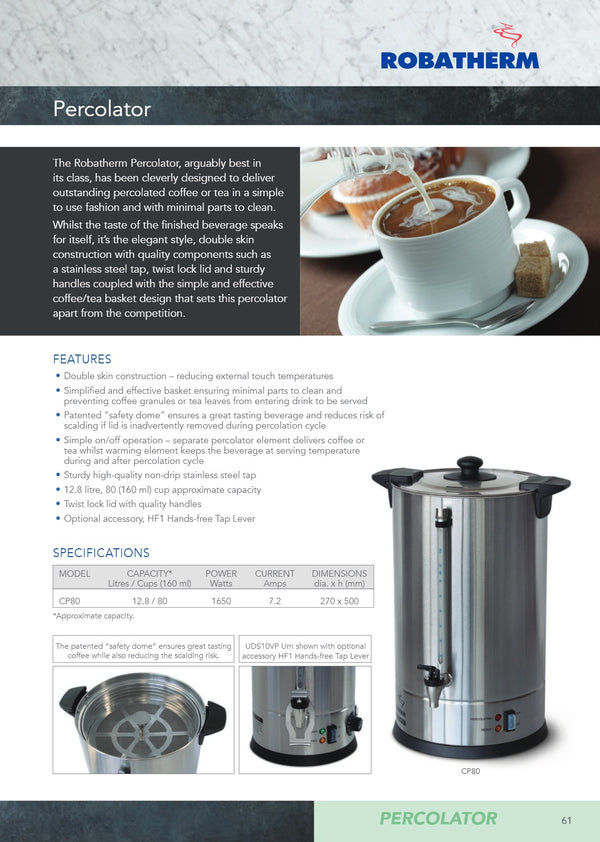 Robatherm CP80 - Percolator