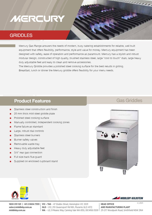 Mercury MGN-36-F - Griddle