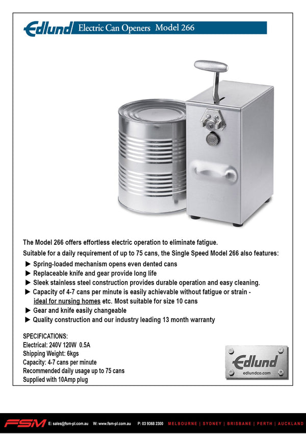Edlund 266 - Electric Can Opener