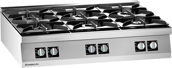 Angelo Po Icon9000 2N0FAA - 6 Burner Cook Top