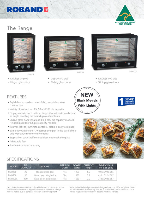 Roband Pie Master PMB100L - Pie Warmer