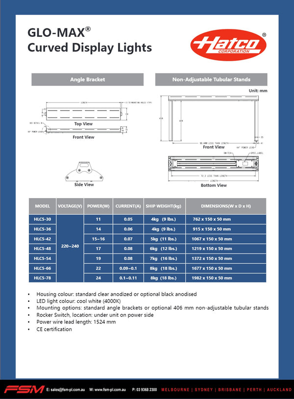 Hatco Glo-Max HLC5-30 - Display Light