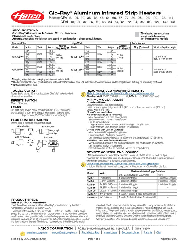 Hatco Glo-Ray GRAH-72-IC - Food Warmer