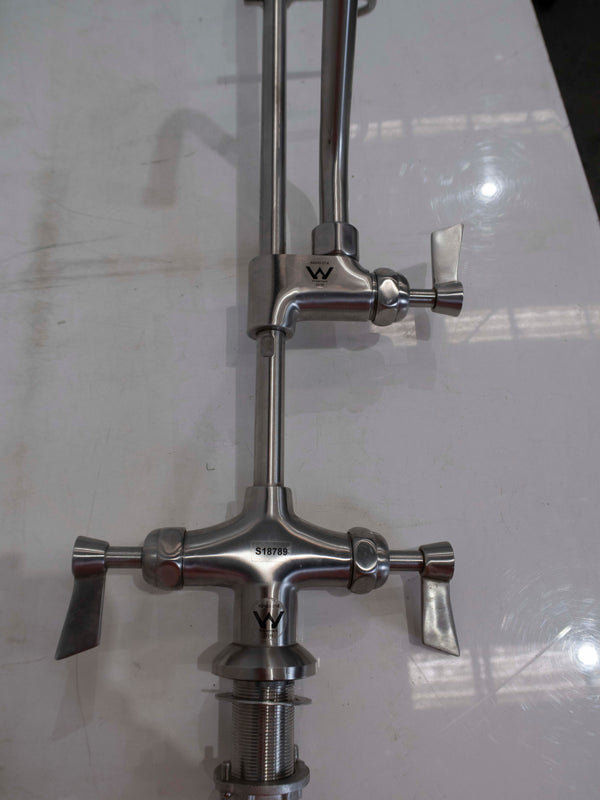 Stainless Steel Dual Hob Mounted Pre-Rinse Unit 3Monkeez