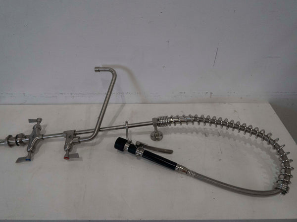 Stainless Steel Dual Hob Mounted Pre-Rinse Unit 3Monkeez