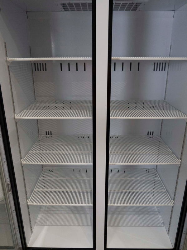 Skope TCE1000N 2 Glass Door Upright Fridge