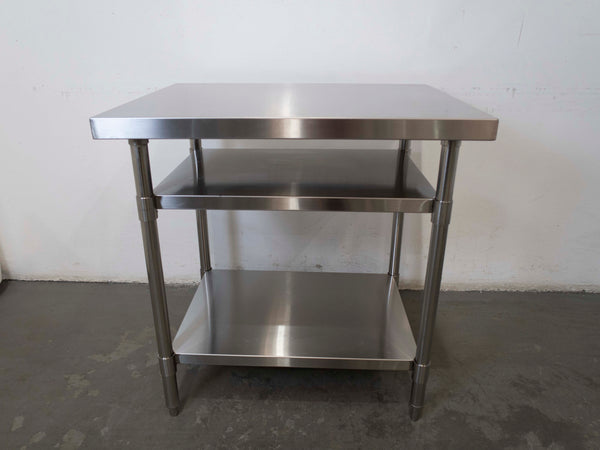 Stainless Steel Work Table Bench with Dual Under Shelf