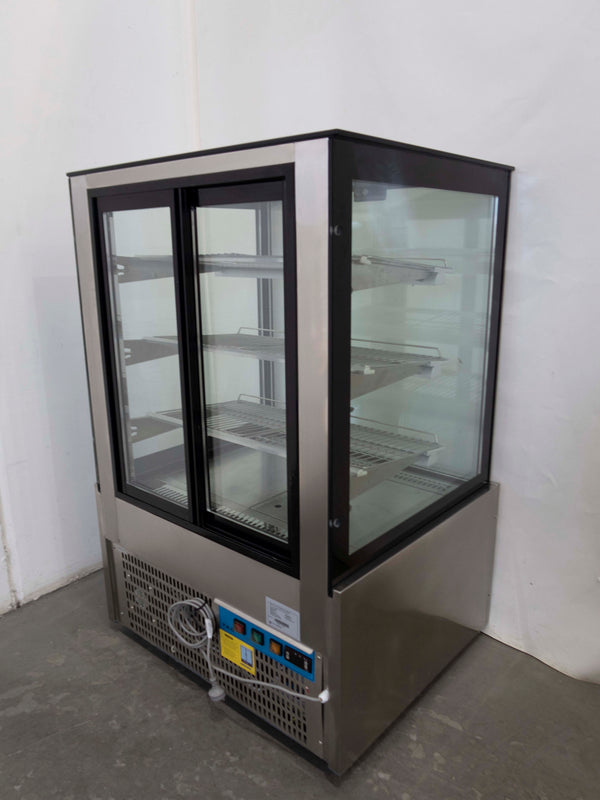 FED SL830V Square Glass Cake Display