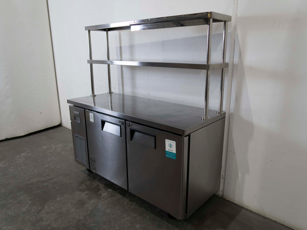 Skipio SUR15-2 Under Bench Fridge with Double Tier Overshelf