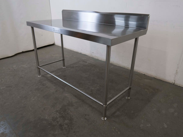 Stainless Steel Bench with Splashback 1500mmW