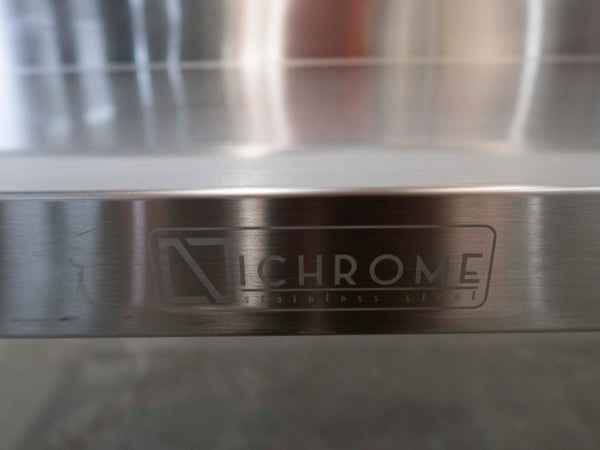 Stainless Steel Bench with Splashback 1500mmW