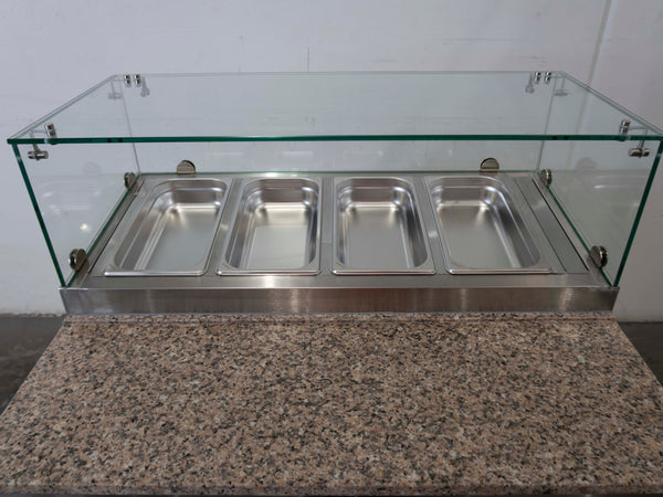 Thermaster GNS900E 2 Door Marble Top Salad Prep Fridge