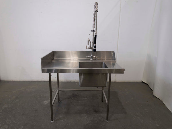 Stainless Steel Sink Bench With Splashback