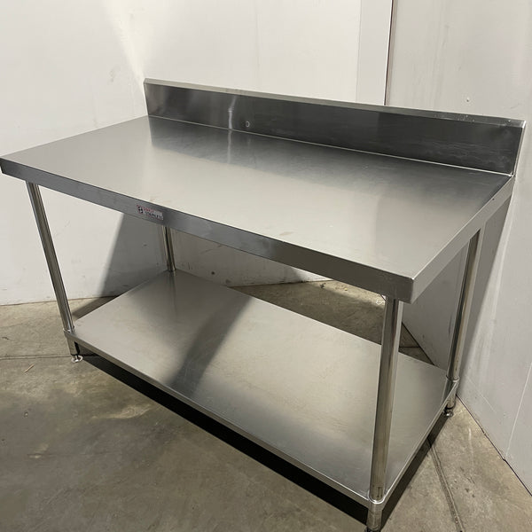 Simply Stainless Stainless Steel Bench with Splashback