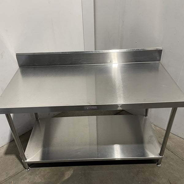 Simply Stainless Stainless Steel Bench with Splashback