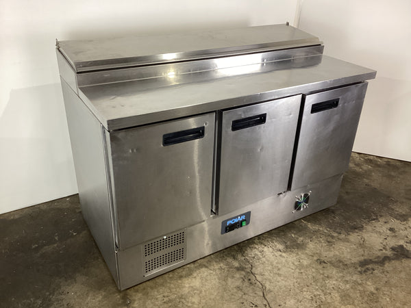 Polar G605-A-03 3 Door Prep Fridge