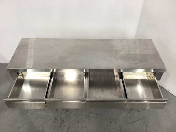 Stainless Steel Work Bench with 4 Drawers