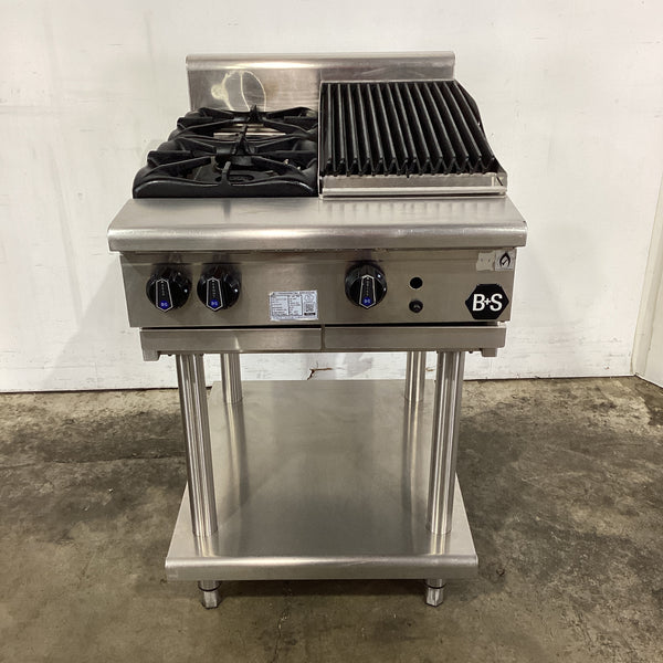 B&S BT-SB2-CBR3 Cooktop/Char Grill Combo