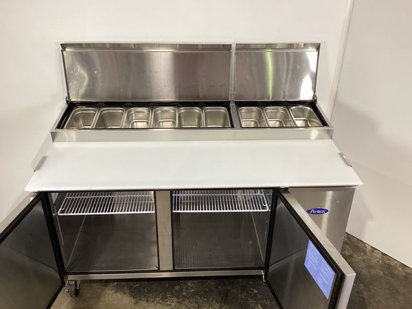 Atosa MPF8202 2 Door Pizza Prep Table Fridge