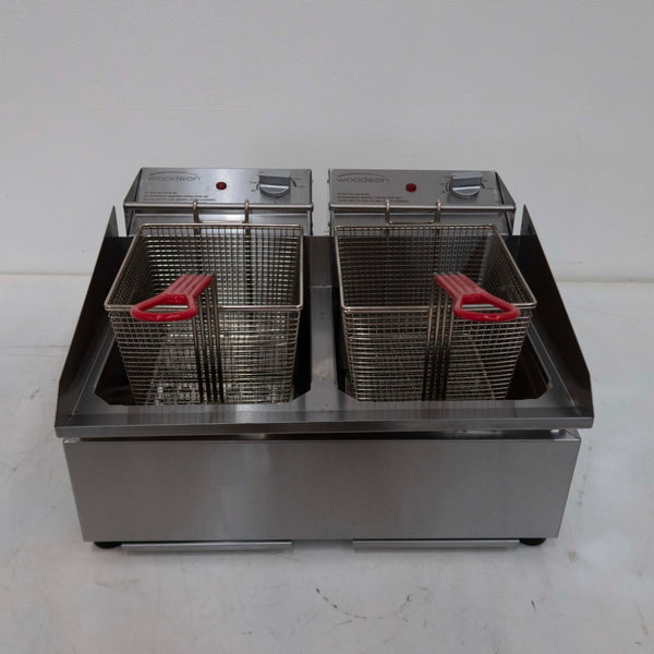 Woodson W.FRT50 Countertop Split Pan Fryer