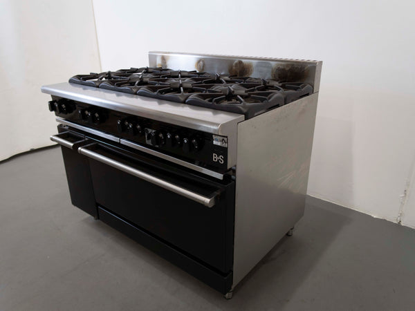 B+S OV-SB8 8 Burner Range Oven