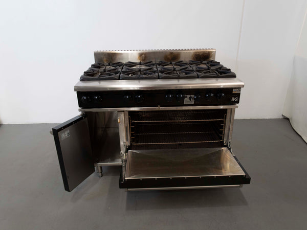 B+S OV-SB8 8 Burner Range Oven