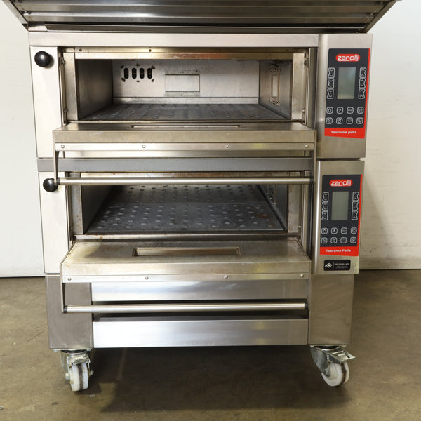 Zanolli T POLIS 2S/MC18 Pizza Oven w/ Stand + Canopy