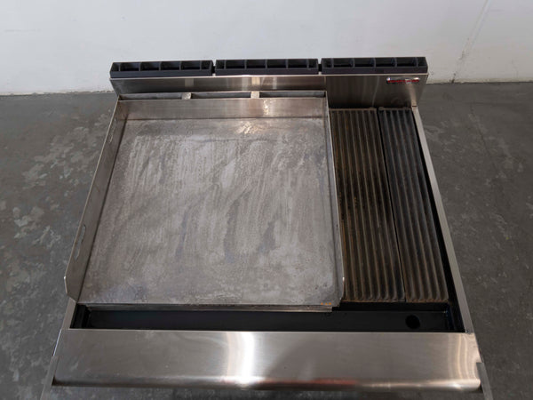 Oxford RCGD05-6H 5 Burner BBQ Chargrill with 600mm Hot Plate