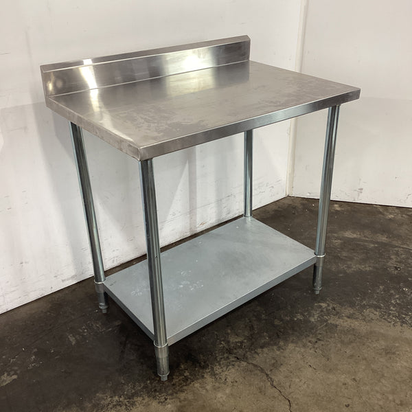 FED 0900-6-WBB Stainless Steel Bench with Splashback