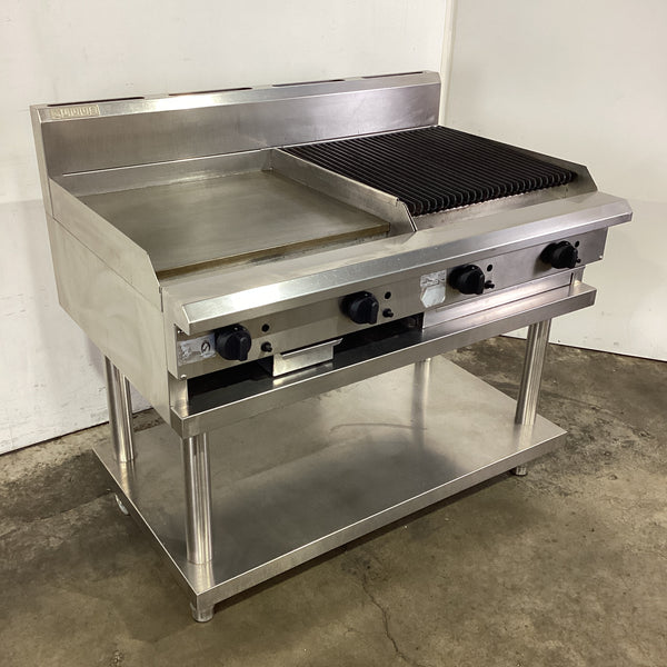 Luus CS-6P6C Griddle/Char Grill Combo