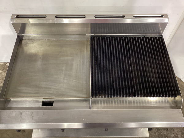 Luus CS-6P6C Griddle/Char Grill Combo