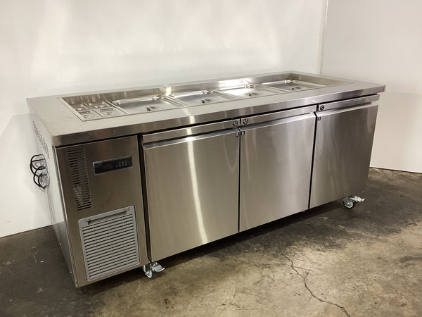 Austune CUS18-3 3 Door Salad Table Fridge