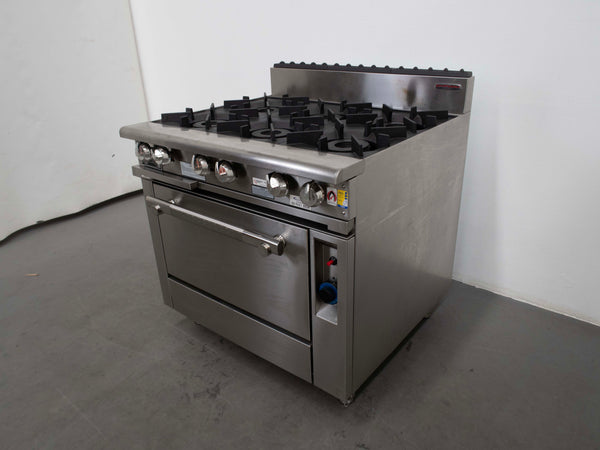 Oxford 6BBT-OV 6 Burner Range Oven