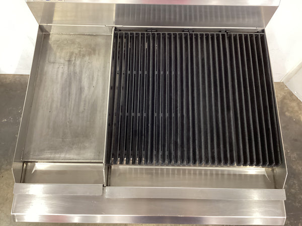 Luus CS-3P6C Griddle/Char Grill Combo