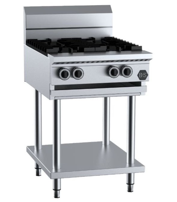 B+S BTSB4 4 Burner Cook Top SilverChef