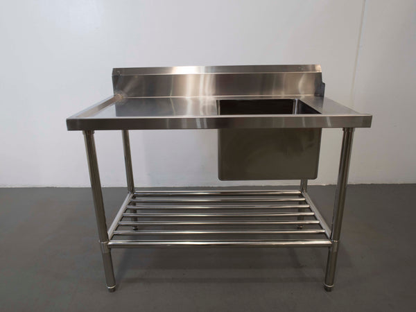 Stainless Steel Inlet Bench with Sink