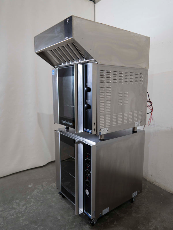 Turbofan E32D4/VH32/P8M Convection Oven with Ventless Condensing Hood + Electric Prover