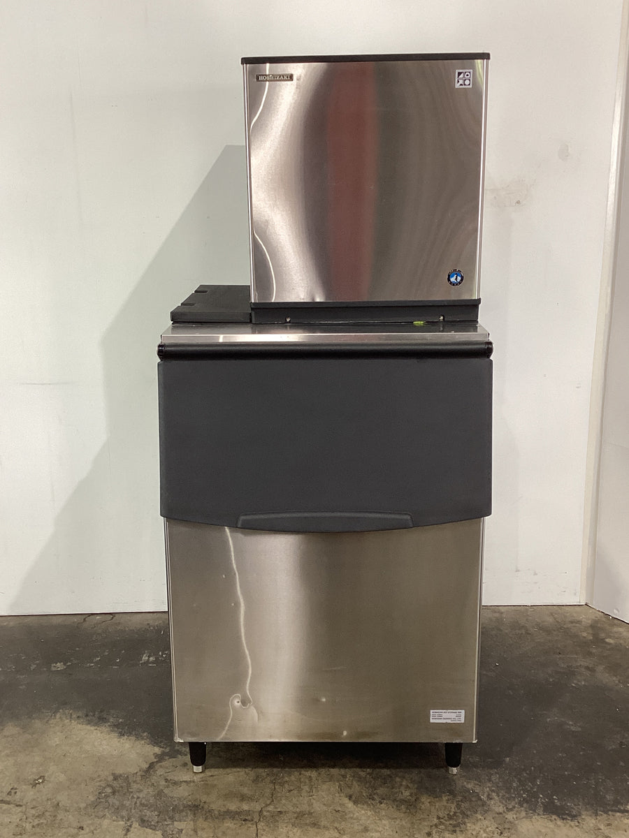 Hoshizaki KMD270AB Ice Machine with Ice Bin SilverChef