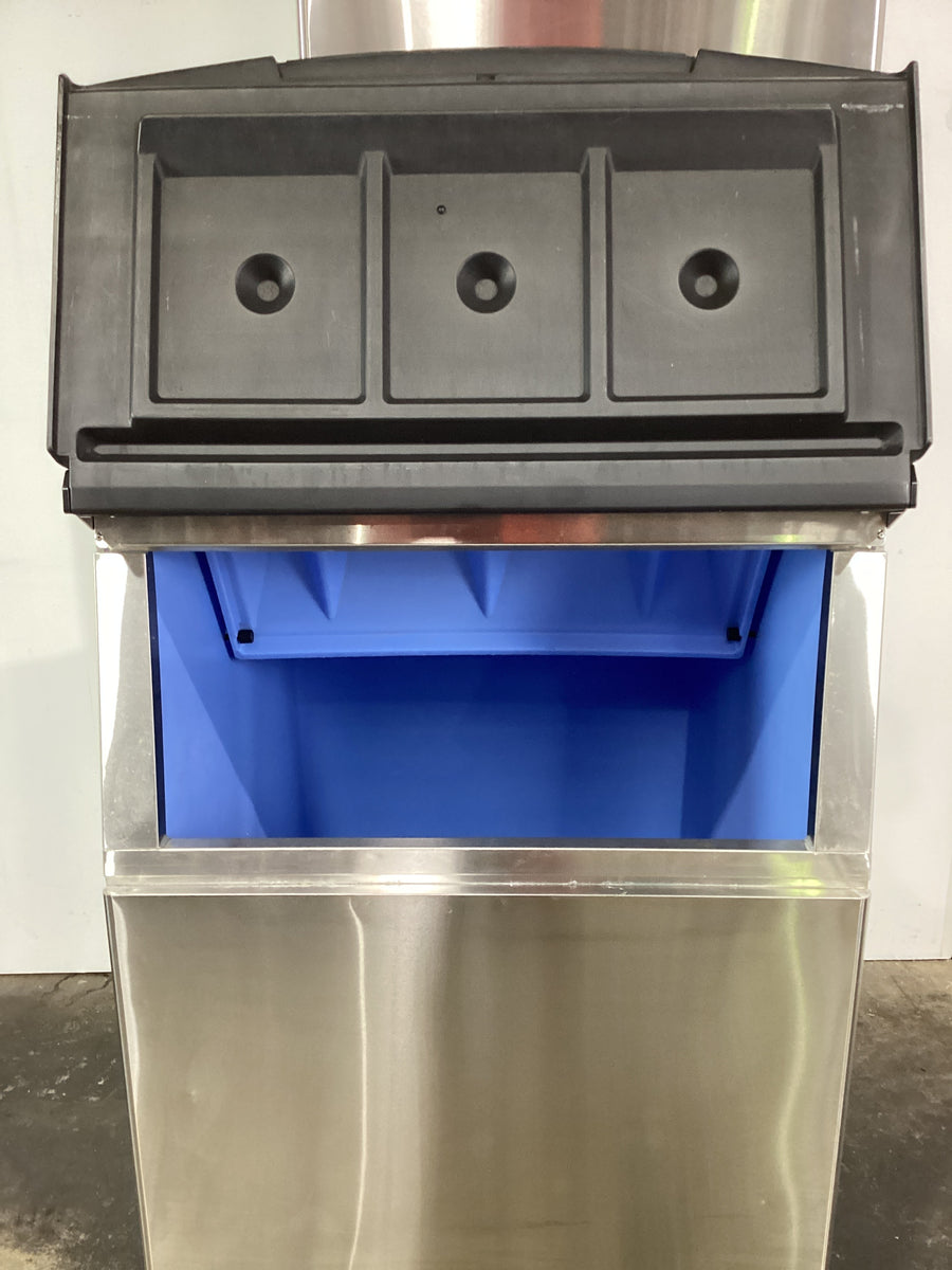 Hoshizaki KMD270AB Ice Machine with Ice Bin SilverChef