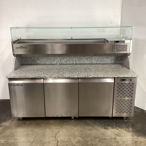 Coldline TZS17/1M-710 3 Door Pizza Prep Fridge