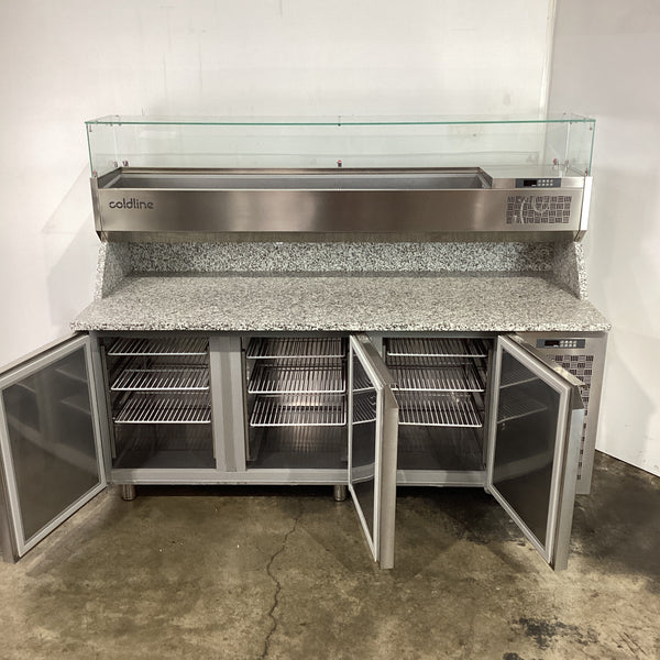 Coldline TZS17/1M-710 3 Door Pizza Prep Fridge